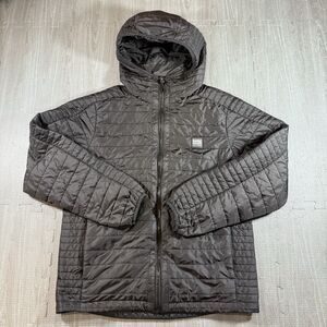 Dutch Bros Coffee Insulated QuiltedPuffer Jacket Black Men’s Size Small Hooded